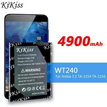 Original Bateriju KiKiss 4900 mah WT240 za Nokia 5,3 TA-1234 TA-1223 TA-1227 TA-1229 TA-1223 Baterije za mobilne telefone + Poklon Alati
