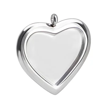 5pcs Srce od nehrđajućeg čelika Бразель Srce Privjesak 36x36,5 mm Srcu Polica Baza Zaključke
