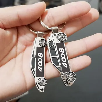 Auto Privezak za ključeve Peugeot 4008 Metalni Privezak za ključeve za automobil Peugeot 106 206 207 307 308 406 407 408 508 3008 4008 5008