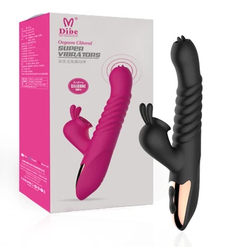 Najnoviji Seks-Roba Ženski Vibrator Push Dildo Vibrator Punjive Stimulansi G-Točke vibratori zeca u Seks-Roba