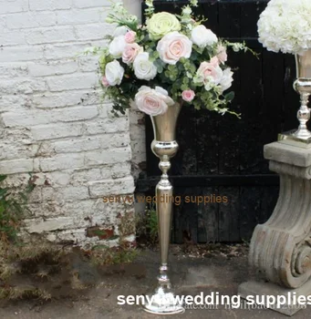 98 cm visine) Zlatna/srebrna vjenčanje cvjetni stalak središnji dio za stolni držač ukras mentalni prikaz tablice