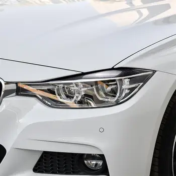 Obrve žarulje prednjeg svjetla automobila prednjeg svjetla automobila vlakana ugljika ukrasne za BMW 3 serija F30