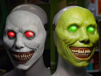 2021 Novu masku Užasa na Halloween, jer Экзорцист nasmijana bijela lica, bijelim okom, maska demona
