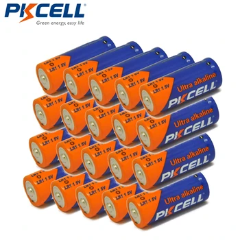 20 X Baterija PKCELL 910A LR1 VELIČINA N AM5 E90 MN9100 Alkalna baterija Suhe Baterije