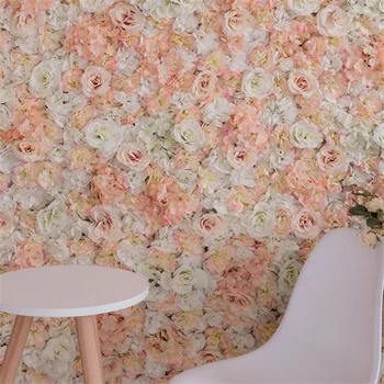 DIY Ukras Za Dnevni boravak Vjenčanje je Dan Rođenja College Izlog Trgovine Cvijeće Zidni Paneli Romantične Umjetno Cvijeće Biljke Pozadina