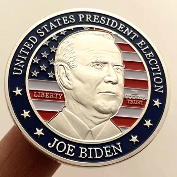 Izbori za predsjednika Sjedinjenih američkih Država Suvenir novčić Joe Biden, AMERIČKI Predsjednik Посеребренная Naplativa Prigodni novčić