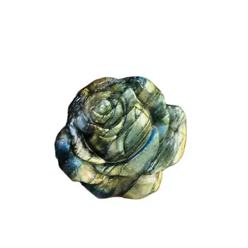 prirodni карфты Duhovne ljekovita kamenje лабрадорит Ručno Klesanog cvijet od Dragog kamena za ukrasne poklon
