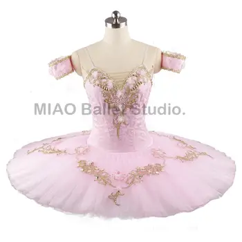 Нерастягивающийся Pink Profesionalni Kostim Princeza Uspavana Ljepotica, Klasični Balet Bala, Kostim Balerine, Orašar, balet falda 0078