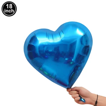 20-50 komada Srce Folija Balon 18 inča Bleu Balon na Dan Rođenja Vjenčanje Festival Svečani Party Dekoracije Isporuke