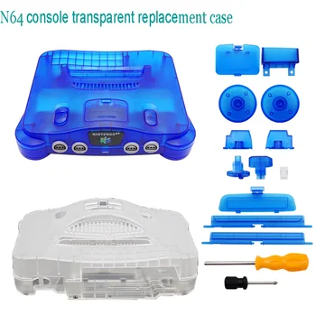 RetroScaler Za Nintendo N64 Zamjena Prozirne Ljuske Kompatibilna Retro Igraća Konzola Kutija Plastična Torbica Za Nintendo64