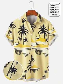 2022 Svakodnevne Havajske Košulje Plam Tree Bez Bora Plaža Bluze Ženske, Muške Košulje Unisex Odjeća