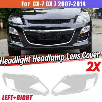 1 Par Lijevi + Desni Za Mazda CX-7 CX 7 2007-2014 Poklopac objektiva prednja svjetla automobila Glavu Abažur Lampe Prednji Poklopac kućišta