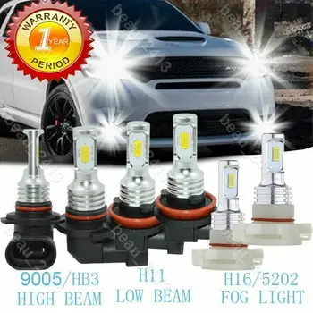 6x H11 + 9005 + H16 Led Svjetla Hi/Lo Zraka + Svjetla za maglu Za Dodge Durango 11-13