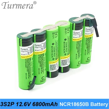 3S2P ncr18650b 6800 mah 12 18650 Punjiva baterija 10,8 Na 12,6 Se U Svjetiljke Baterija za Odvijač Baterija Individualne Turmera