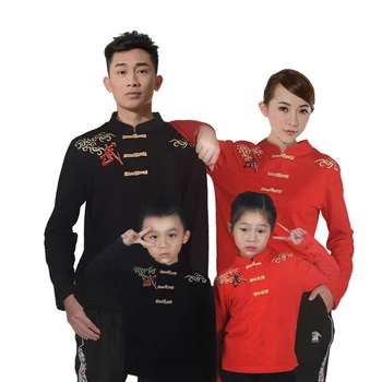 Majica za borilačke vještine Odjeća sa dugim rukavima, Košulja kung-fu, Klasična Uniforma, Muška košulja Kung-fu, Ljetni dječji Top