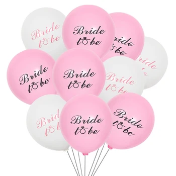 10шт 10 inča mladoženja biti lateks balona bijela roza balon za vjenčanje nakit zabava balon dekoracije