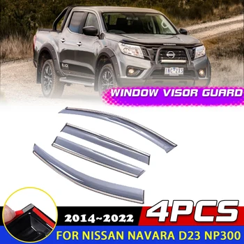 Prozor Vizir za Nissan Navara D23 NP300 Frontier Pro 4X 2014 ~ 2022 Dima Vrata Otvor Deflektor Tende Kiša Pribor za Obrve