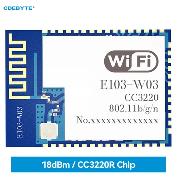 Wifi Modul CC3220R Čip Serial na Wifi Modul CDEBYTE E103-W03 PCB/IPEX Antena 18dBm Podrška tim MQTT SMD Mala veličina