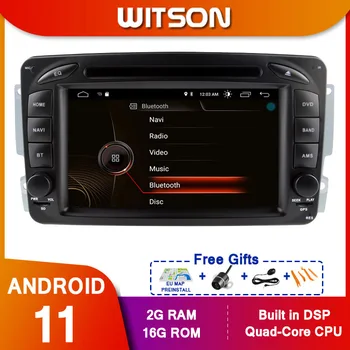 WITSON Android11 Radio GPS DVD za MERCEDES-BENZ C CLASS W203 CLK W209 M W163 W639