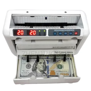 Komercijalni Blagajni Mali Counting Stroj Multi-Monetarna Zona Backup Baterija Punjenje Mini-Stroj Za Provjeru Valute