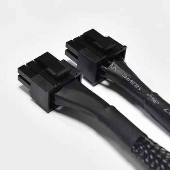 4 Paketa GPU VGA pci-e 8-pinski konektor za dual 2X8-pin (6 + 2) Nožica GPU Miner Grafička kartica VGA Rukava Pletena Produžni kabel