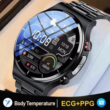 Zdravlje Pametni Sat 360*360 Full HD Zaslon Osjetljiv na dodir EKG Monitor Srčane Termometar Kisika U Krvi Sportske Pametni Sat Za iOS, Android