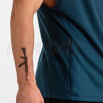 Tetovaža Naljepnica Crni pištolj predložak Privremeni Prijenos Vode lažna Tetovaža Body Art Moda, Tetovaža Djevojčica, Dječak je Ruka ruka mala Tetovaža