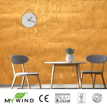 MYWIND 0,91*5,5 M/rola Zlatni Luksuznih 3D dizajn pozadine za vaš dom dekor, cork desktop